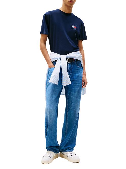T-shirt blu in cotone Tommy Jeans | DM0DM21910C1G
